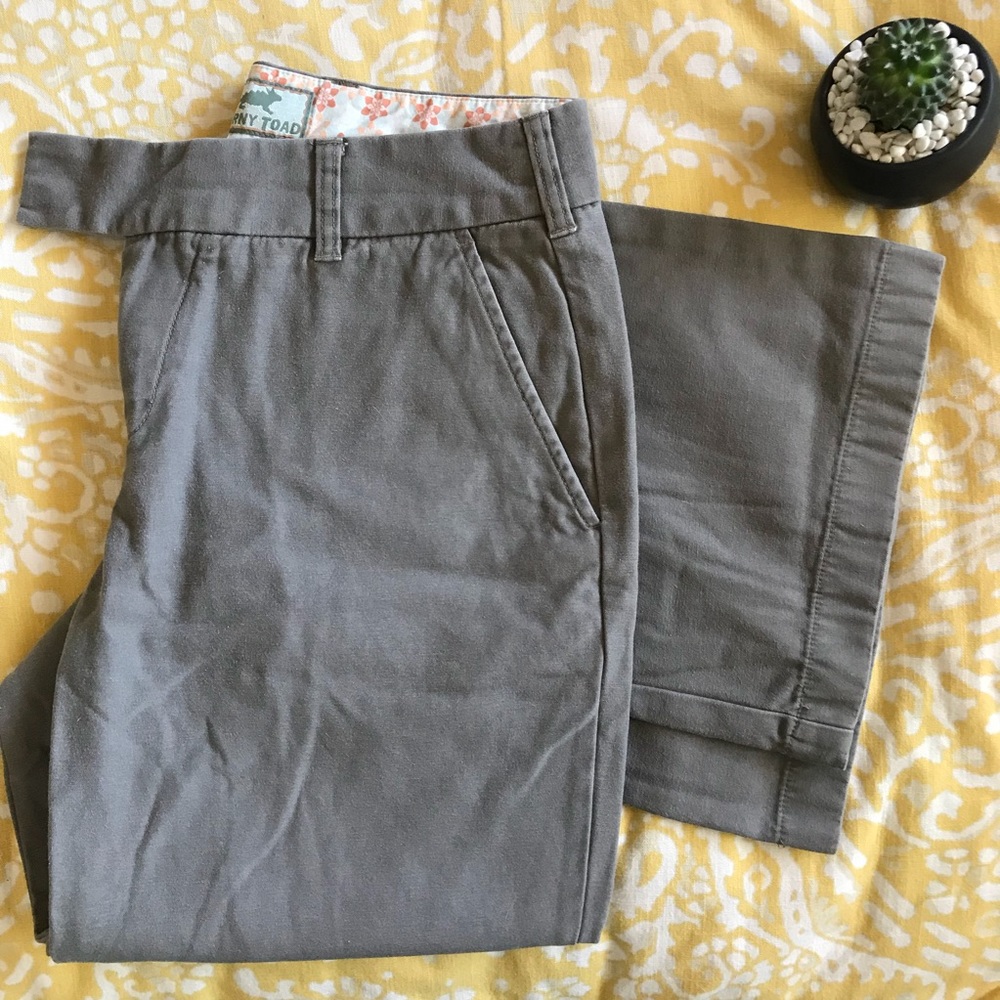 {Toad & Co.} Grey Cotton Pants